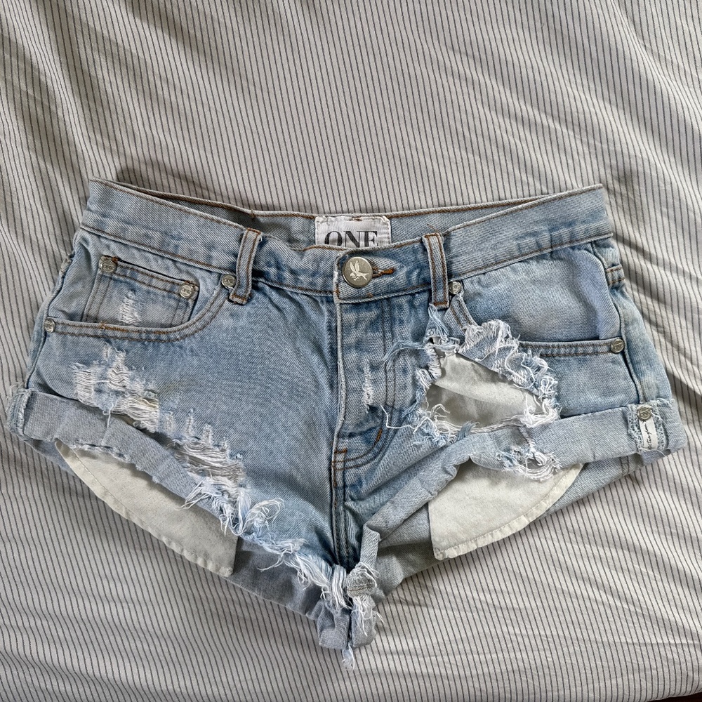 One Teaspoon Denim Shorts sz 25
